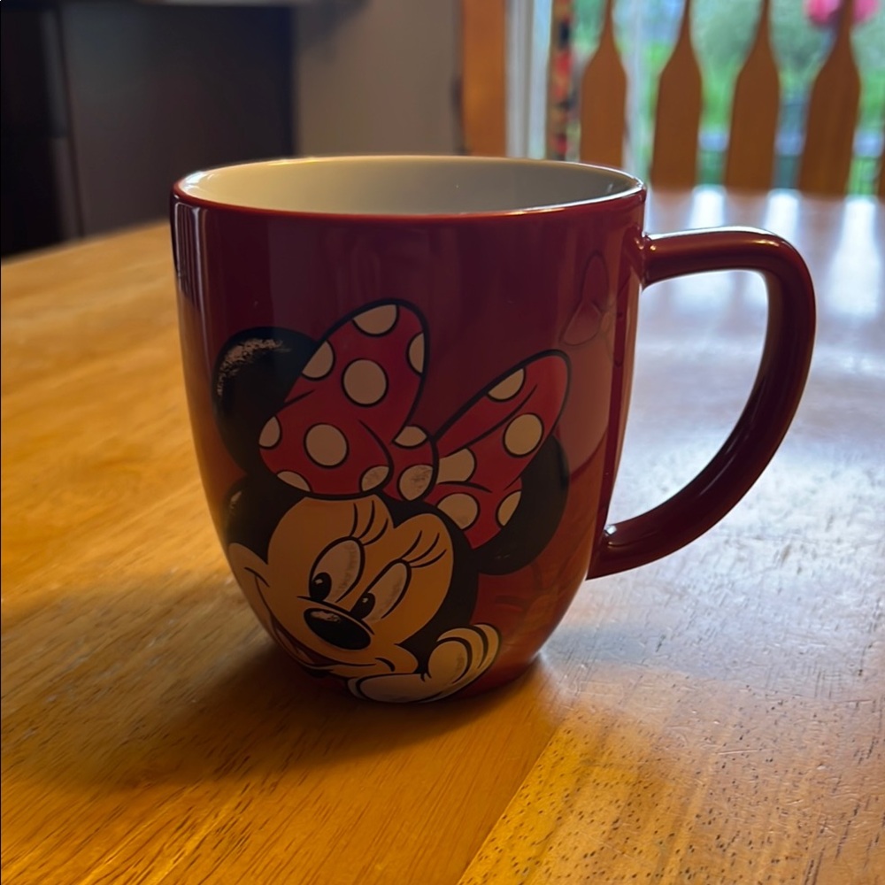 Disney Red and Black Minnie Mouse Ceramic Mug